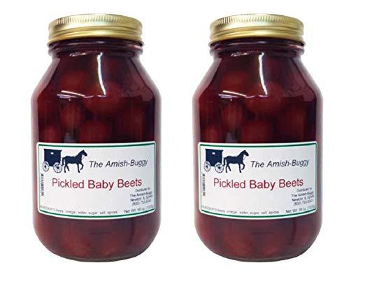 Amish Pickled Baby Beets - TWO - 32 Oz Jar