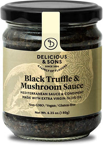 Delicious & Sons Black Truffle & Mushroom Sauce 6.35 oz